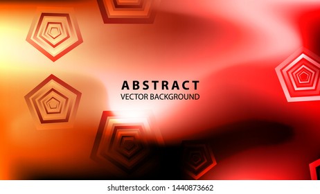 Abstract colorful Pentagon background with gradient color - vector