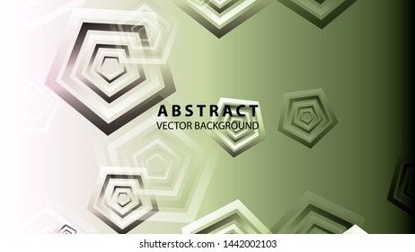 Abstract colorful Pentagon background with gradient color - vector