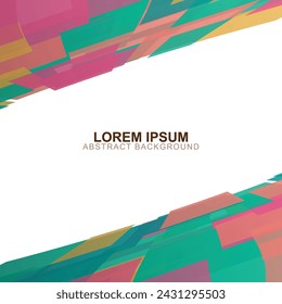 Abstract colorful Perspective rectangles background. Vector illustration background.