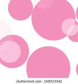 Abstract colorful pink circles pattern background