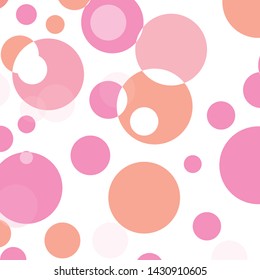 Abstract colorful pink circles pattern background