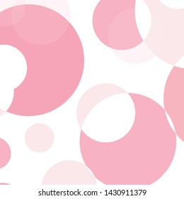 Abstract colorful pink circles pattern background