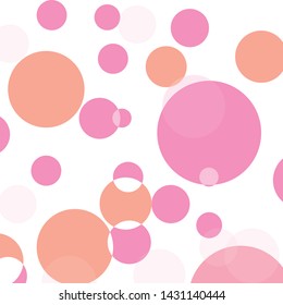 Abstract colorful pink circles pattern background
