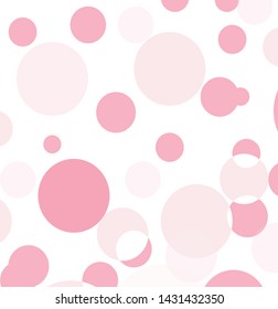 Abstract colorful pink circles pattern background