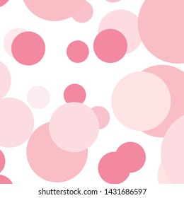 Abstract colorful pink circles pattern background