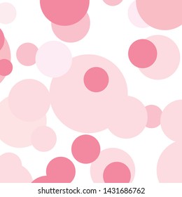 Abstract colorful pink circles pattern background