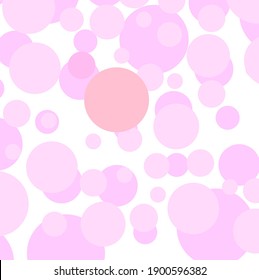 Abstract colorful pink circles pattern background. Nice pink geometric with circles pattern for your design. Cute pink design