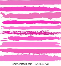 abstract colorful pink colors paint brush and strokes,  stripes horizontal pattern background. nice pink colors brush strokes and hand drawn with horizontal lines pattern background 