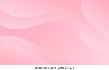 Abstract colorful pink curve background, pink beauty dynamic wallpaper with wave shapes. Template banner background for beauty products, sales, ads, pages, events, web, and others