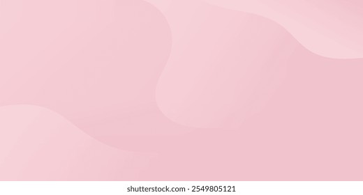 Abstract colorful pink curve background, pink beauty dynamic wallpaper with wave shapes. Template banner background for beauty products, sales, ads, pages, events, web, and others