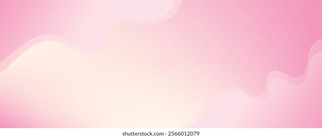 Abstract colorful pink curve background, pink beauty dynamic wallpaper with wave shapes. Template banner background for beauty products, sales, ads, pages, events, web, and others