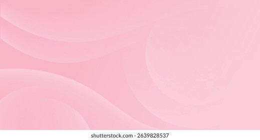 Abstract colorful pink curve background, pink beauty dynamic wallpaper with wave shapes. Template banner background for beauty products, sales, ads, pages, events, web, and others