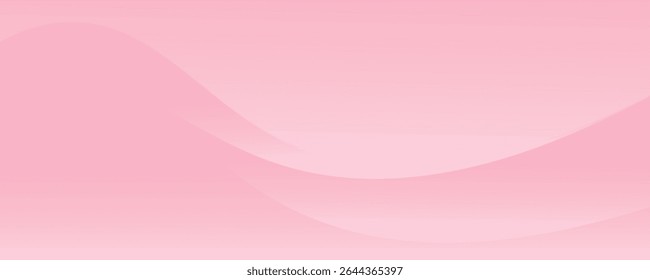 Fundo de curva rosa colorido abstrato, papel de parede dinâmico de beleza rosa com formas de onda. Plano de fundo de banner de modelo para produtos de beleza, vendas, anúncios, páginas, eventos, Web e outros