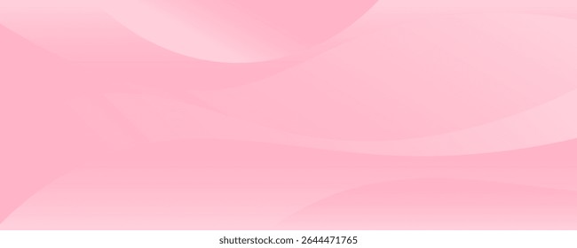 Abstract colorful pink curve background, pink beauty dynamic wallpaper with wave shapes. Template banner background for beauty products, sales, ads, pages, events, web, and others