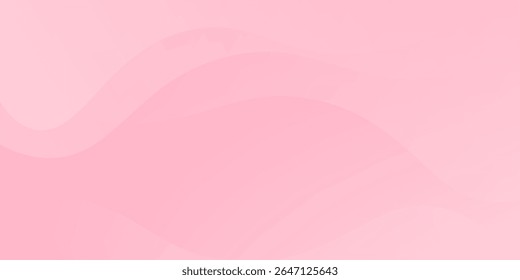 Abstract colorful pink curve background, pink beauty dynamic wallpaper with wave shapes. Template banner background for beauty products, sales, ads, pages, events, web, and others