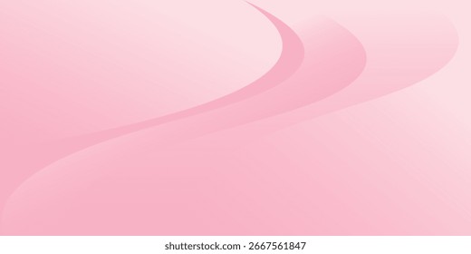 Fundo de curva rosa colorido abstrato, papel de parede dinâmico de beleza rosa com formas de onda. Plano de fundo de banner de modelo para produtos de beleza, vendas, anúncios, páginas, eventos, Web e outros