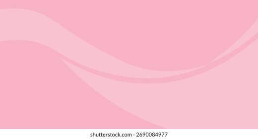 Abstract colorful pink curve background, pink beauty dynamic wallpaper with wave shapes. Template banner background for beauty products, sales, ads, pages, events, web, and others