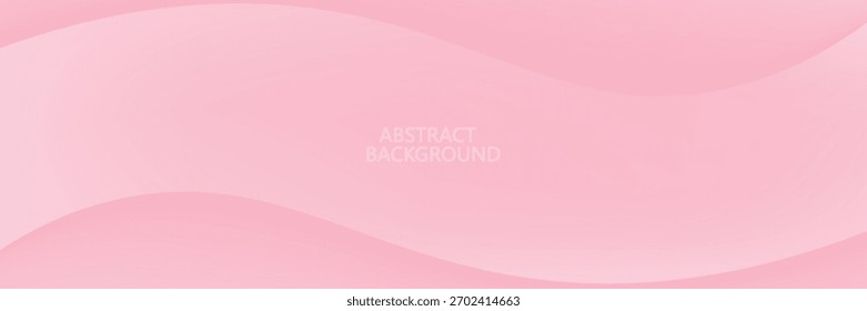 Abstract colorful pink curve background, pink beauty dynamic wallpaper with wave shapes. Template banner background for beauty products, sales, ads, pages, events, web, and others