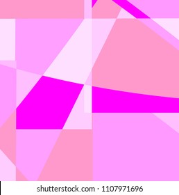 abstract colorful pink geometric texture background. creative nice pink shapes pattern for your design. vector illustration