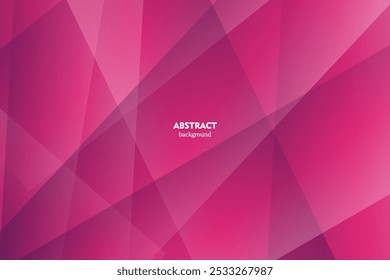 Abstract colorful pink gradient illustration background with white rectangle pattern in 3D view. Eps10