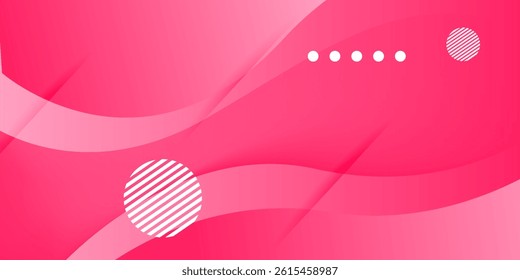 Abstract colorful pink minimal wave pattern background. Simple and elegant background design.
