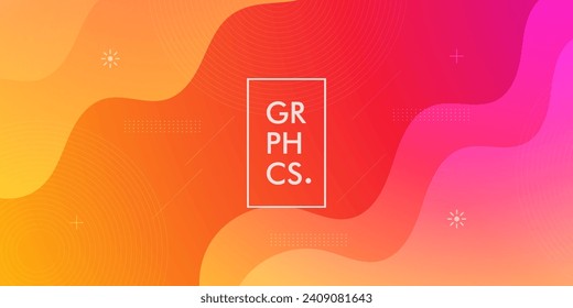 Resumen del fondo de la ilustración de gradiente rosa coloreado con un patrón de onda simple. Diseño genial. Vector Eps10