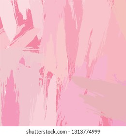 Abstract colorful pink paint brush and strokes,  scribble pattern background 