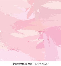 Abstract colorful pink paint brush and strokes,  scribble pattern background 
