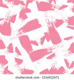 Abstract colorful pink paint brush and strokes, stripes pattern background. creative pink color nice hand drawn and grunge texture backdrop 