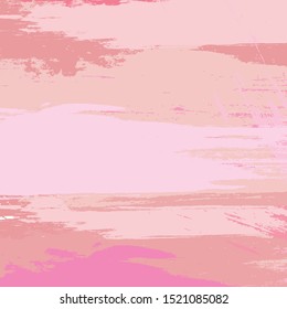 Abstract colorful pink paint brush and strokes, stripes pattern background. creative pink colour nice hand drawn and grunge texture backdrop 