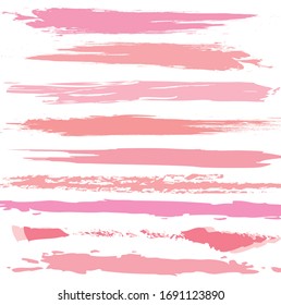 Abstract colorful  pink  paint brush and strokes, stripes pattern background. colorful  pink nice brush strokes and hand drawn with horizontal lines background