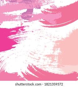 Abstract colorful pink paint brush and strokes, grunge texture background. colorful pink nice hand drawn for your design