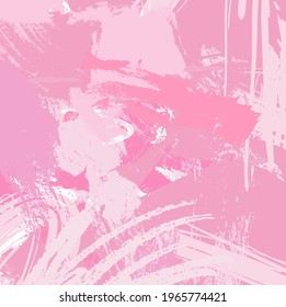 Abstract colorful pink paint brush and strokes, grunge texture background. colorful pink nice hand drawn for your design