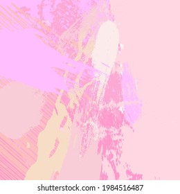 Abstract colorful pink paint brush and strokes, grunge texture background. colorful pink nice hand drawn for your design