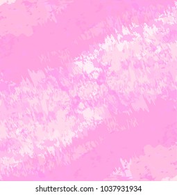 abstract colorful pink paintbrush pattern, cute pink background, vector illustration