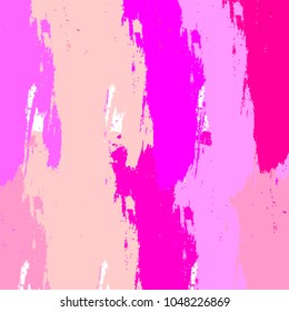 abstract colorful pink pastels paintbrush pattern.  abstract rough pink splash brush repealing painting graphic decorative background vector. pink coral trends color brush stocks element design .