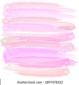 abstract colorful pink watercolor paint brush and strokes,  stripes horizontal pattern background. nice pink watercolor brush strokes and hand drawn with horizontal lines pattern background 