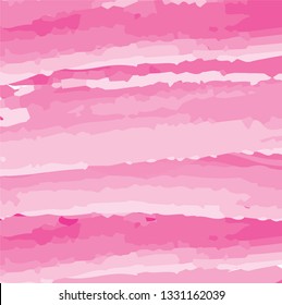 Abstract colorful pink watercolor paintbrush and strokes pattern background