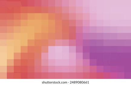 Abstract and colorful pixel background. Color palette shades