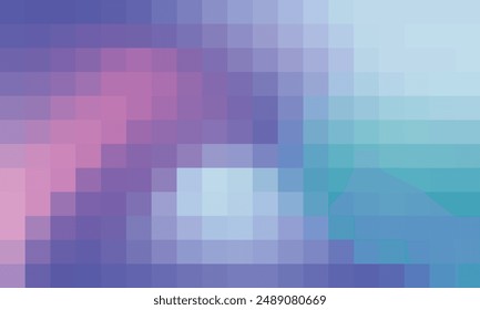 Abstract and colorful pixel background. Color palette shades