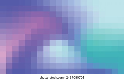 Abstract and colorful pixel background. Color palette shades