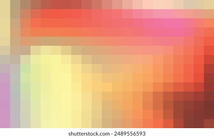 Abstract and colorful pixel background. Color palette shades