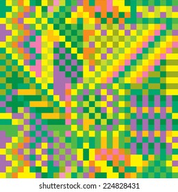 Abstract colorful pixel background, vector illustration