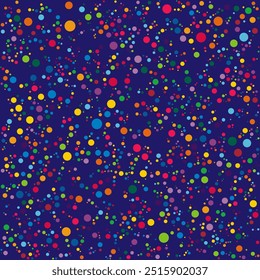Abstract colorful polka dot background vector, creative abstract circle pattern background illustration