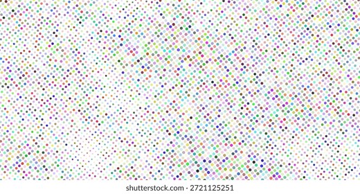 Abstract Colorful Polka Dot Pattern Background with Multicolored Circles.