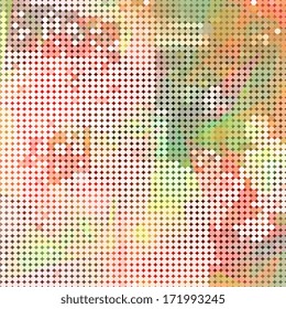 abstract colorful polka dots pattern background