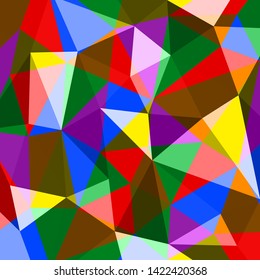 Abstract colorful polygon background. Geometric pattern.