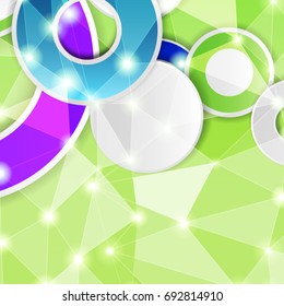 Abstract colorful polygon background. Red Grid Mosaic Background, Creative Design Templates