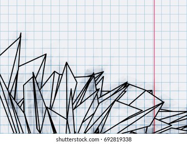 Abstract colorful polygon background. Red Grid Mosaic Background, Creative Design Templates