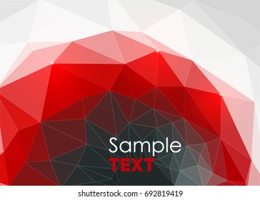 Abstract colorful polygon background. Red Grid Mosaic Background, Creative Design Templates